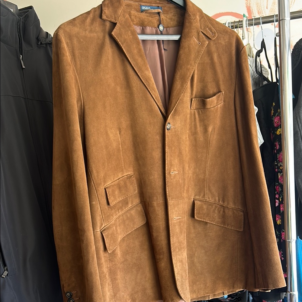 Polo Ralph Lauren Men's Brown Suede Blazer